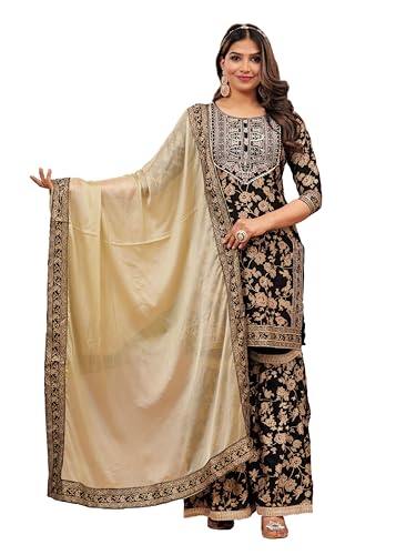 MANHAREE | Women's Rayon Kurta with Pant & Dupatta Set