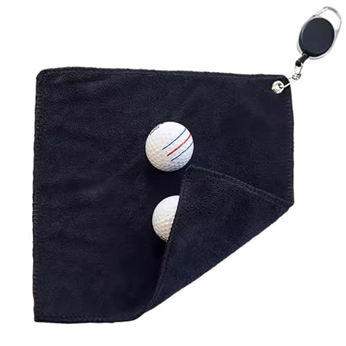 CSV TECH Microfiber Golf Towels - 26x26 cm Golf Bag Towel wi
