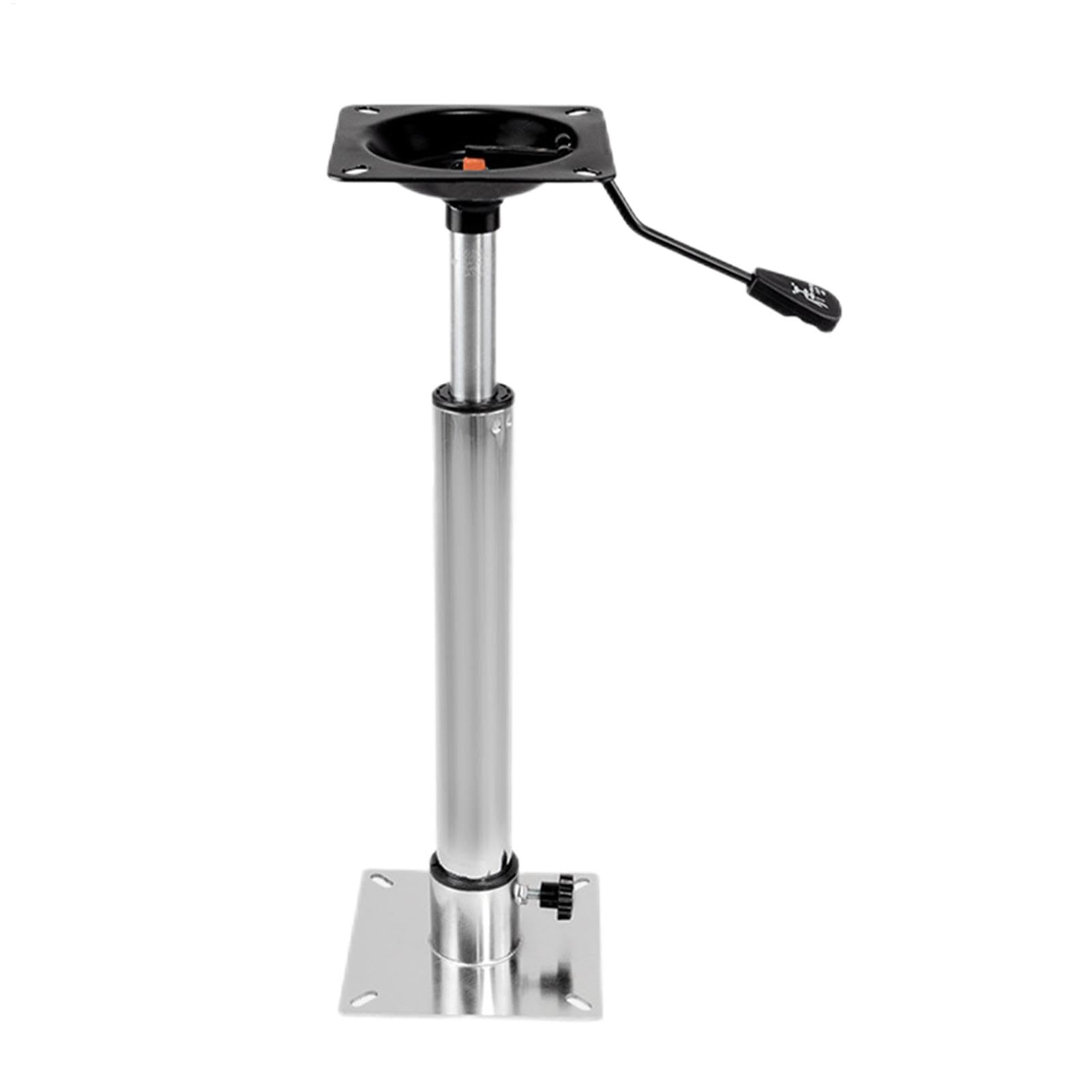 Boat Seat Pedestal - Rotating Boat Seat Swivel, Boat Pedestal Base, Sturdy Boat Seat Pedestal Mount | Lucrative Telescopic Boat Seat Swivel Mount, Black Steel, for Fishing Boats and Caravans