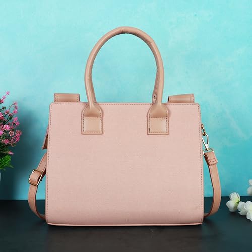 Image of NFI essentials Satchel Bags Ladies Purse Handbag Premium Women Shoulder Travel Bag for Work Gifts for Wife /Mother /Sister Stylish Office College Party Bag