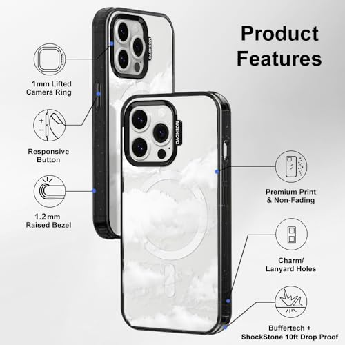 Coque iPhone 13 Pro Max Nuage MOSNOVO compatible MagSafe antichoc