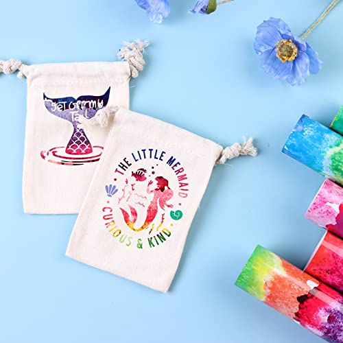 Tintnut Watercolor Heat Transfer Vinyl Iron-on Sheet - 5 Color 12×10 inch HTV Vinyl for T-Shirt, Fabric, Clouds Mutilcolor HTV Bundle DIY T-Shirt for Cricut Silhouette Cameo