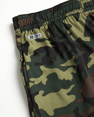 Rbx Boys Active Shorts - Kids Athletic Performance Basketball Shorts With Pockets - Gym Shorts For Boys (8-16), Size 14-16, Green Camo #TOP2