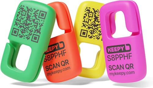 Lost and Found ID Tag – Easy-to-Use Tag with QR Code – Suitable for Pets, Kids, Elderly and Items – Set of 4 Vibrant Id Tags Lost and Found ID Tag – Easy-to-Use Tag with QR Code – Suitable for Pets, Kids, Elderly and Items – Set of 4 Vibrant Id Tags