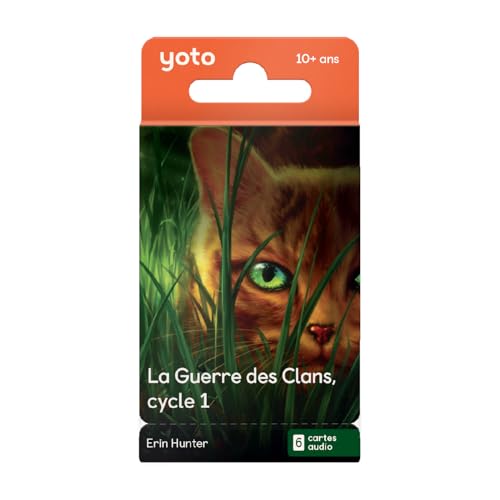 Yoto - Pacchetto La Guerra dei Clans, Audiolibri per Bambini in francese, Erin Hunter, da ascoltare su narratrice notturna Storie Box Player e Mini, Fantasy, Grandi avventure 10-14 Anni