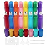 【Materiales de Alta Calidad】 Las botellas roll-on de 10 ml están fabricadas con vidrio resistente a la corrosión, lo que garantiza durabilidad. La bola de acero inoxidable permite una distribución uniforme de los aceites esenciales para una experiencia de cuidado perfecta.