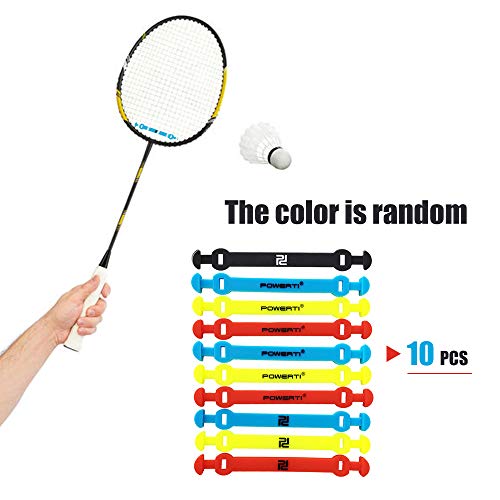 Amortecedor de tênis, Andoer Tiras de silicone com amortecedor de raquete de tênis elástico de 10 un