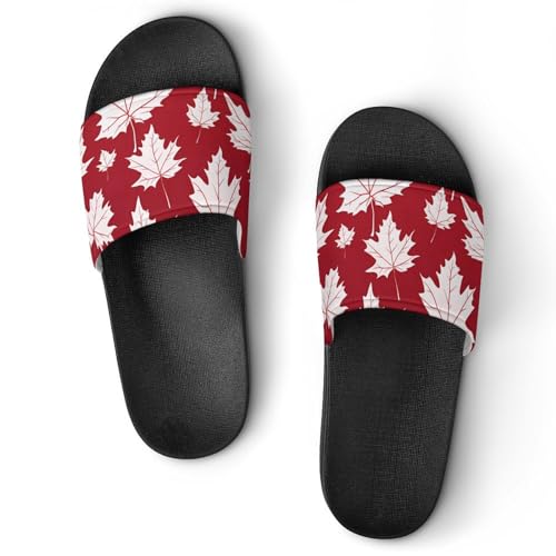 Canada Maple House Sandals Non-Slip Bathroom Slippers Beach Summer Shoes for Men Women