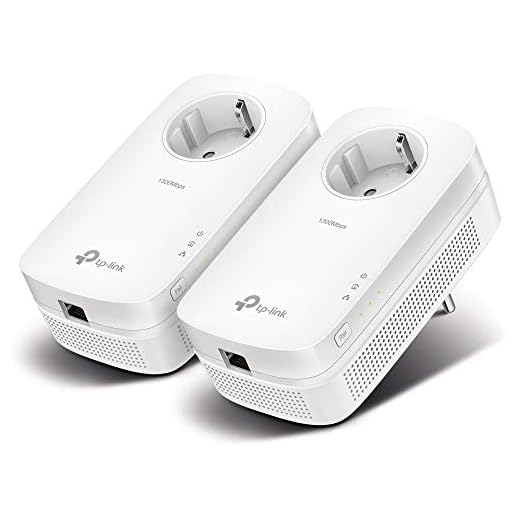 TP-Link AV1300 TL-PA8010P KIT Gigabit Powerline-adapter med Uttag, Vit, 1300 MB/s