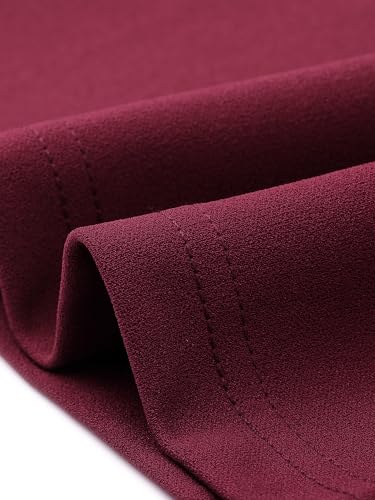 Image of Agnes Orinda Plus Size Sheath Dresses for Women Notched V Neck Sleeveless Business Pencil Work Dress