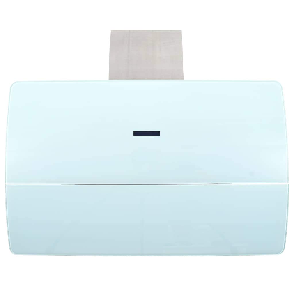 Tidyard Cappe a Muro/Cappa Aspirante a Muro Acciaio Inox 756 m³/h 90 cm Bianco