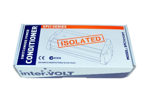 interVOLT 12V DC Stabilizer/Voltage Regulator/Power Conditioner/Battery Charger (10-16 VDC Input - 12.5/13.6 VDC Output) - Heavy Duty 7A DC-DC Isolated - Model SPCi121207