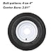 2PK Anlibatt 4.80-8 Bias Trailer Tire with 8