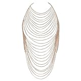 ❤️ Verwenden Sie Gelegenheiten: Pailletten Körperkette Schmuck für Bikini Retro Boho Nachtclub Club Party Dance Edc Festival Rave Wear