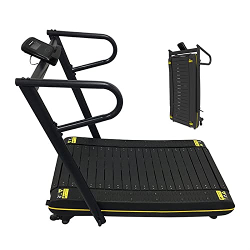 Image of Machine Running Home Surface Arched Office Folding Mechanical Treadmill with Armrests