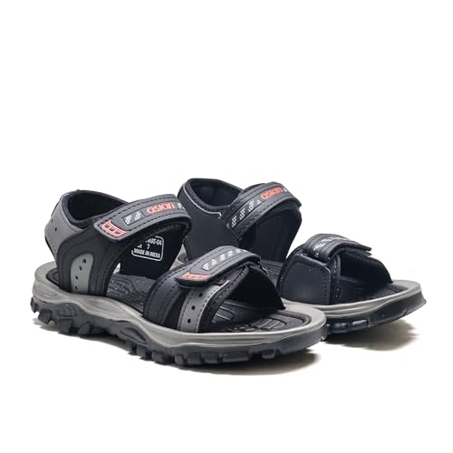 Image of ASIAN Mens Virat-04 Flat Casual Sandals With Adjustable Velcro Closure For Easy Wear With Flexible Fitting And Trendy And Stylish Looks With Unique Sole Design | Ideal For Everyday Use For Boys