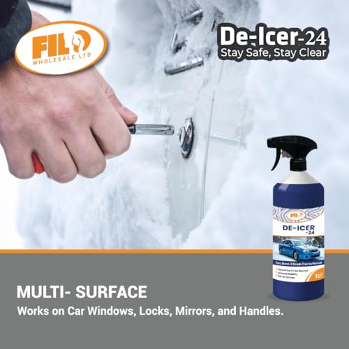 Filo De Icer Spray for Car 3 x 1 Litre | Powerful -24°C Deicer Car Windscreen Spray – Effectively Melts Ice, Clears Frost & Prevents Re-Freezing, Easy to Use - Image 4