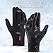 Ultimate Waterproof & Windproof Thermal Non-Slip Glove, Thermal Touch Screen Windproof Gloves, Touch Screen Sports Gloves for Men Women,Soft Fleece Lining for All-Day Warmth (Black,Medium)