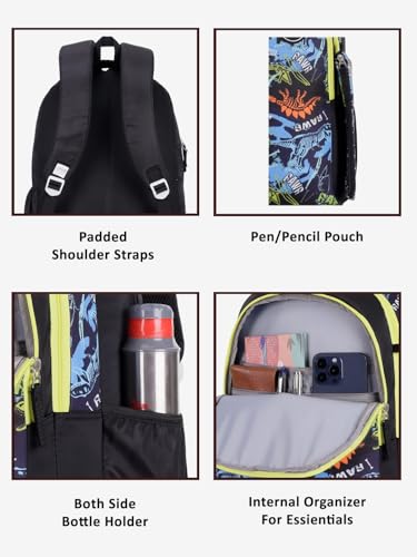 Image of Lavie Sport Tricer Laptop Backpack | 37 Liters | Fits Upto 16 Inch | Laptop Compatiable | Rain Cover | Gift for Boys & Girls