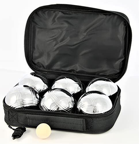 Boules de pétanque avec sacoche argentée Engelhart 06120