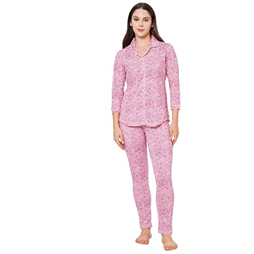 Image of Sweet Dreams Women's Cotton Printed Night Suit Set