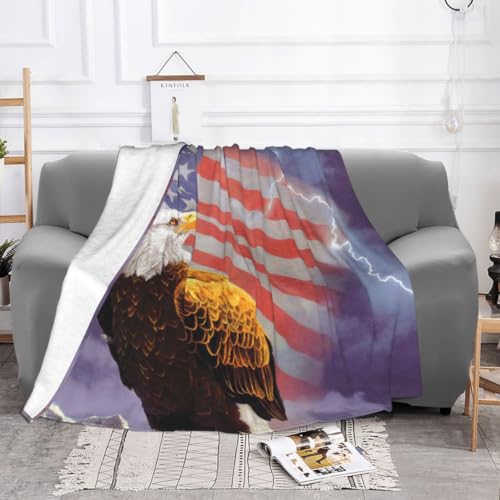 Couverture flanelle aigle finis les frissons plaid chaud lit et canapé