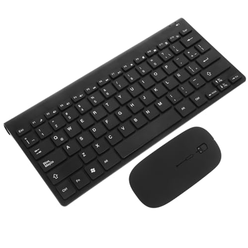 Teclado inalámbrico silencioso Artibetter con distribución latina para trabajar sin ruidos en PC