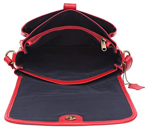 Image of WildHorn Oliva Crossbody Bags for Women-Premium Leather Vintage Fashion Purse with Adjustable Strap