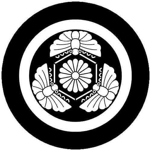 Amazon | 家紋シール 4669_伊豆蝶 直径6cm 4枚セット 丸型 白紋