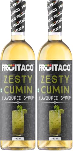 Image of Fruitaco Cumin Syrup: Perfect Mixer For Enhancing Mocktails & Cocktails, Drinks, And Mojitos At Parties, Conveniently Packaged In A 750Ml Bottle For All Your Mixing Needs (Pack of 2)
