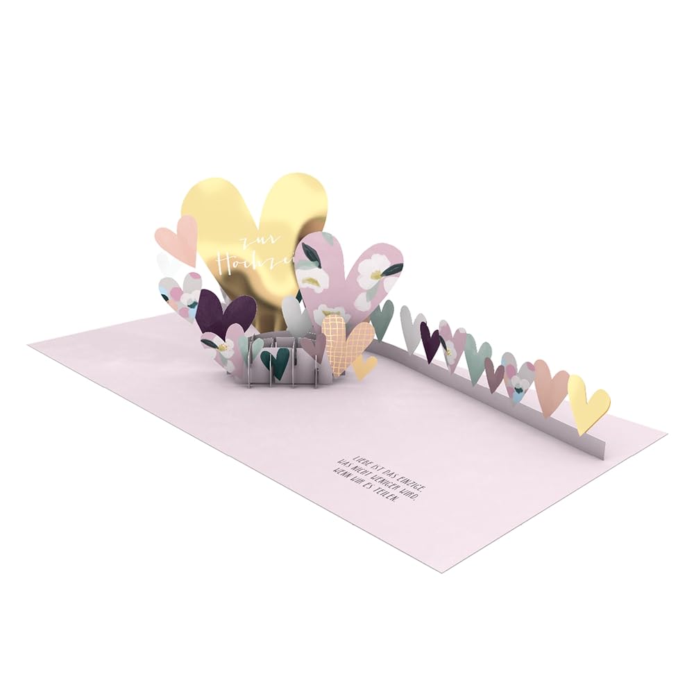 Graphic Workshop Pretty Pop-Up Card Three Dimensional Wedding