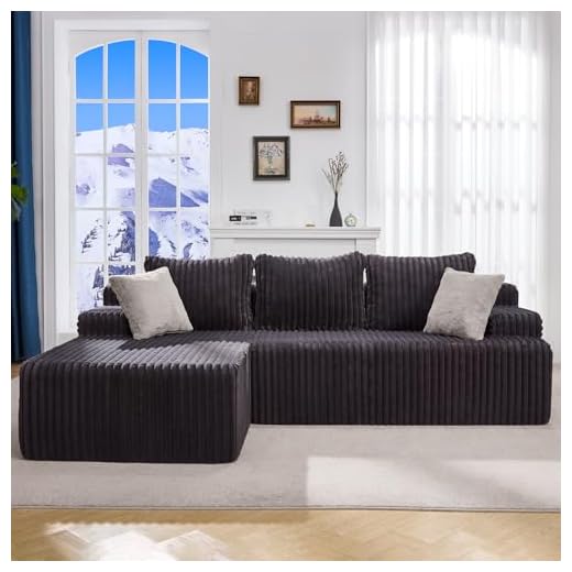 Modular L-Shape Sectional Sofa with Chaise