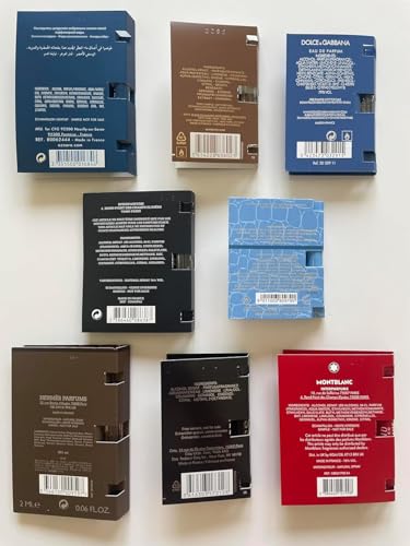 عينات كولونيا للرجال من انفينيت سينتس: 10 عطور مصممة + حقيبة بحجم الجيب - مجموعة مناسب للسفر هدايا 0.05 أونصة سائلة