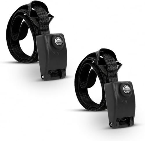 6-Foot Reinforced Steel Tie Down Strap Soft Flexible and Durable for Trail Cameras Kayaks Cargo (2PK)