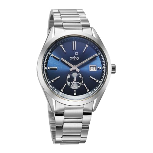 Image of Xylys Analog Blue Dial Stainless Steel Strap Watch for Men