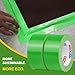 STIKPACK 2 Rolls Green Duct Tape, Heavy Duty Strong Industrial Colored Duct Tape 9mil x 2inch x 25yds Flexible, No Residue, Waterproof and Tear by Hand, Multi-Use for Indoor & Outdoor Repairs