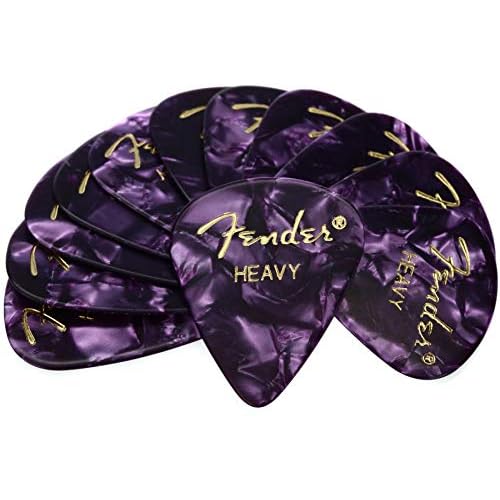 Fender 351 Premium Celluloid Picks (12-Pack) - Purple Moto heavy