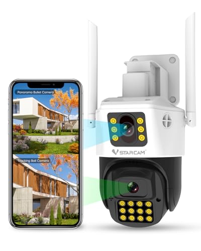 Image of VSTARCAM 3MP+3MP Security Cameras Wireless Outdoor, 2K Dual Camera, 360 Pan & Tilt, Custom Alarm Sound, Full Color Night Vision, 2-Way Audio, 2.4GHz WiFi, 20260518