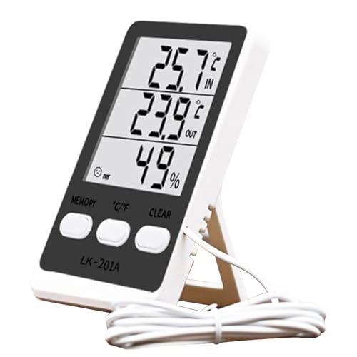 Higrómetro impermeable de alta precisión para congelador y acuario interior