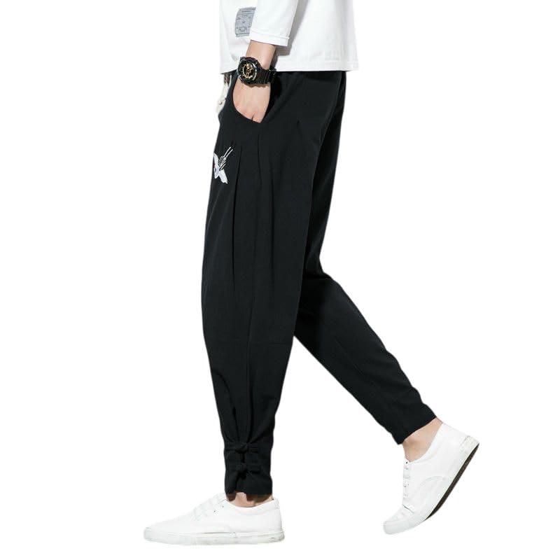 Pantalon sarouel style chinois ample idéal pour le cocooning