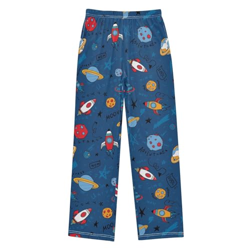 visesunny Boys Pants Loose Jogger Pants Soft Elastic Trousers Long Bottoms Lounge Pants with Pockets S-XL