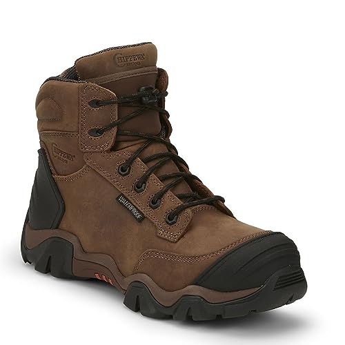 Chippewa Cross Terrain 6�C���` �R���|�W�b�g�g�D���[�N�u�[�c - �h�������Y���[�N�u�[�c - ���[�X�A�b�v�N���[�W���[�t������~�߃V���[�Y - ���C�h�V���[�Y�t�B�b�g - ���o�[�A�E�g�\�[���ɂ����ȑϋv��, �u���E��, 9.5 