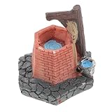 TOYANDONA Miniatur Garten Dekoration Vintage Steinbrunnen Kunsthandwerk Landschaftsaccessoire für...