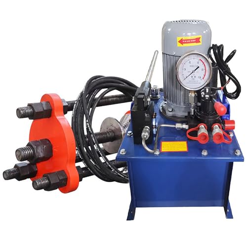 HQHAOTWU Hydraulic Crawler Pin Pressing Machine 100T Crawler Pin Dismantling Machine Chain and Sleeve Pressing Machine Excavator Maintenance Pressing Chain Machine Hand Electric Integrated Pump 220V