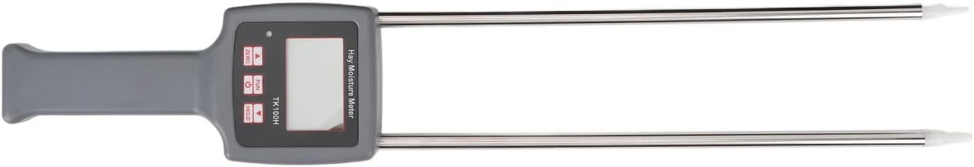 Portable Hay Humidity Meter, Professional Forage Tester, 0-80% Range, Lightweight Design - Accurate Measurement, Backlit LCD Display, Ideal for Farmers and Ranchers