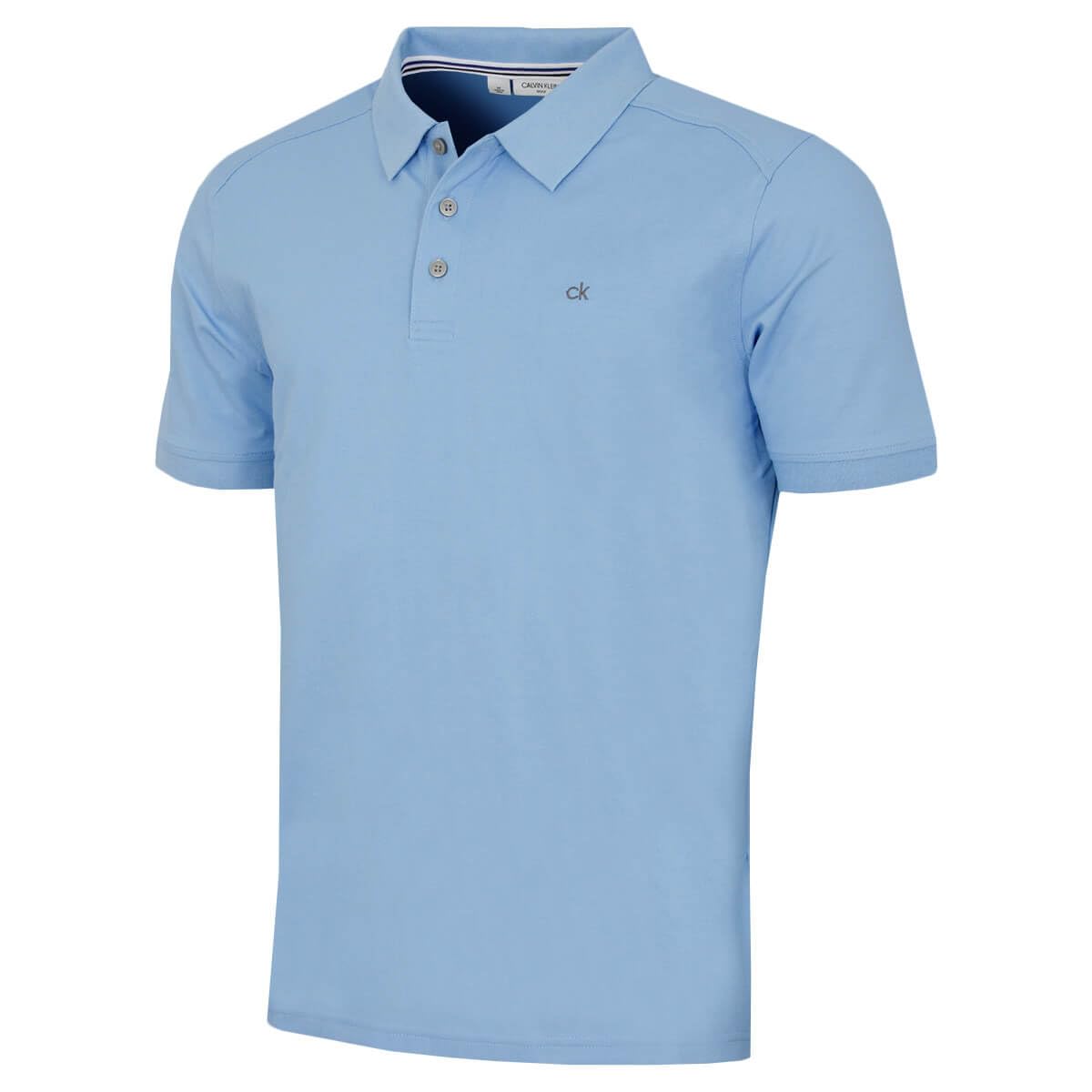 Calvin Klein Mens Campus 3 Button Polo Shirt - Sky - XXXXXL
