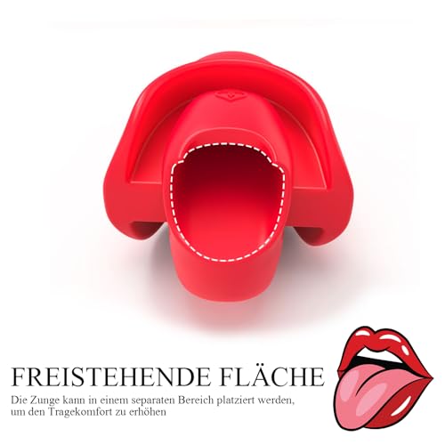 BDSMAGE Knebel SM Sexspielzeug extreme Paare,Knebel Mund extrem BDSMs Spielzeug hart,erotisches Sexspielzeug für Paare extrem Sex Toyset für Paar Set Sklaven (Rot)