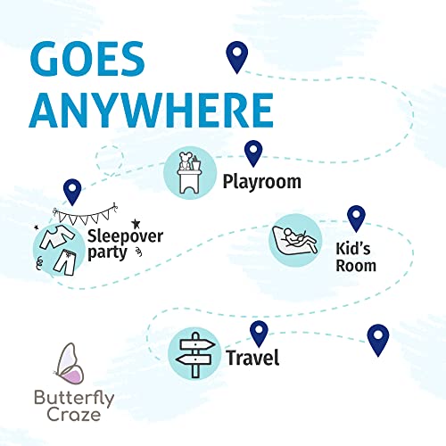 Butterfly Craze Floor Pillow Bed Lounger Cover, Cozy & Stylish Seating Solution For Kids & Adults, Recliner Floor Cushion For Ultimate Comfort, Toddler Nap Mat, Cover Only, Galaxy, King #TOP6