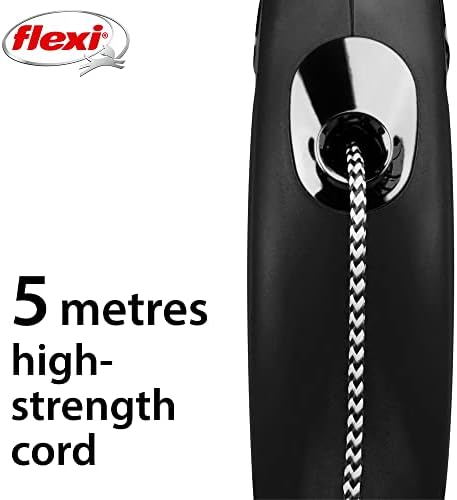 Flexi New Classic MBeden Siyah 5MT İpli Tasma - Görsel 5