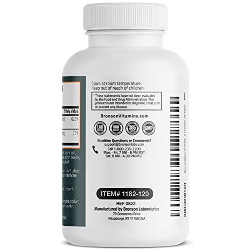 Bronson Vitamin K2 D3 (Mk7) Supplement Non-Gmo Formula 5000Iu (125 Mcg) Vitamin D3 & 90 Mcg Vitamin K2 Mk-7 Easy To Swallow Vitamin D & K Complex, 120 Tablets #TOP6